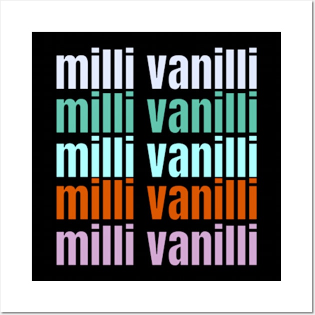 milli vanilli quotes art 90s style retro vintage 80s Wall Art by graphicaesthetic ✅